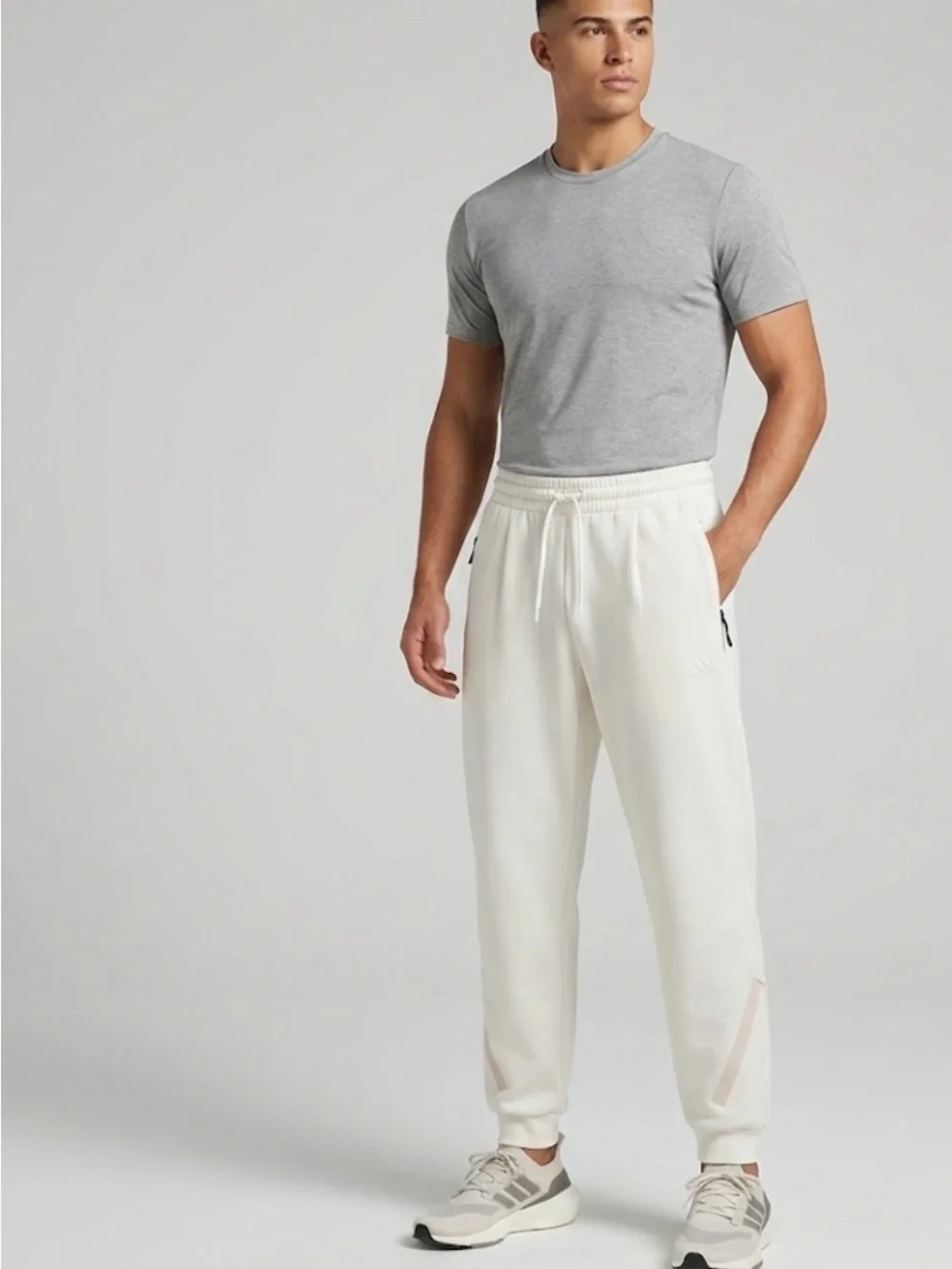 Adidas Men's ZNE Pant White - Size Large (JL6477) NWT